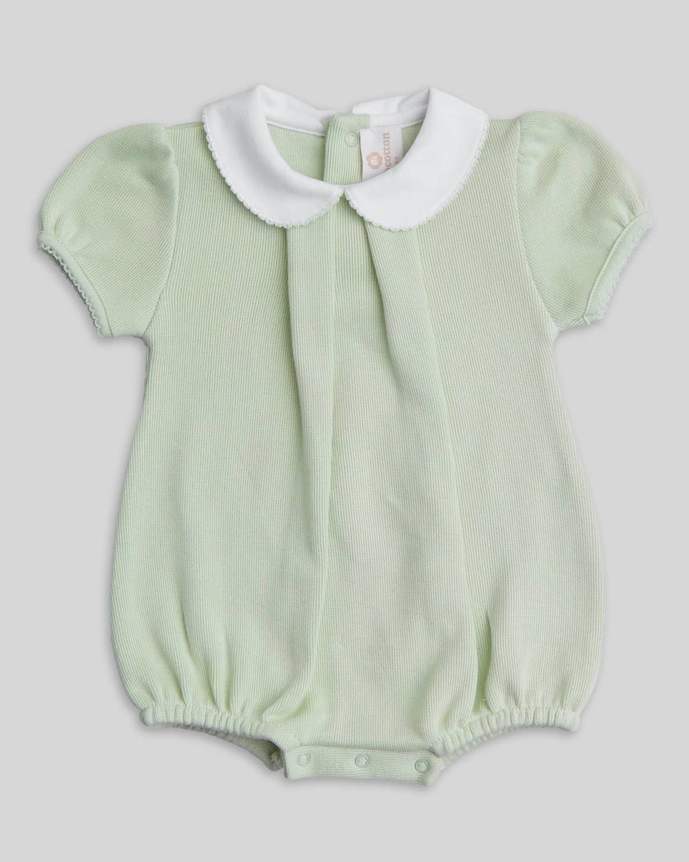 Romper pistache para bebê menina, desenho comodo e moderno, ideal para cualquier ocasion
