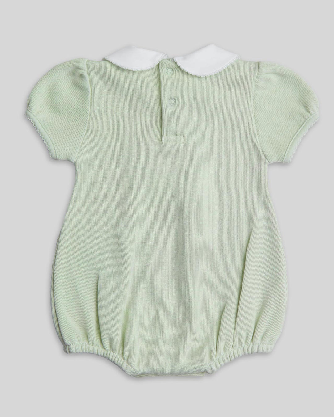 Romper pistache para bebê menina, desenho comodo e moderno, ideal para cualquier ocasion